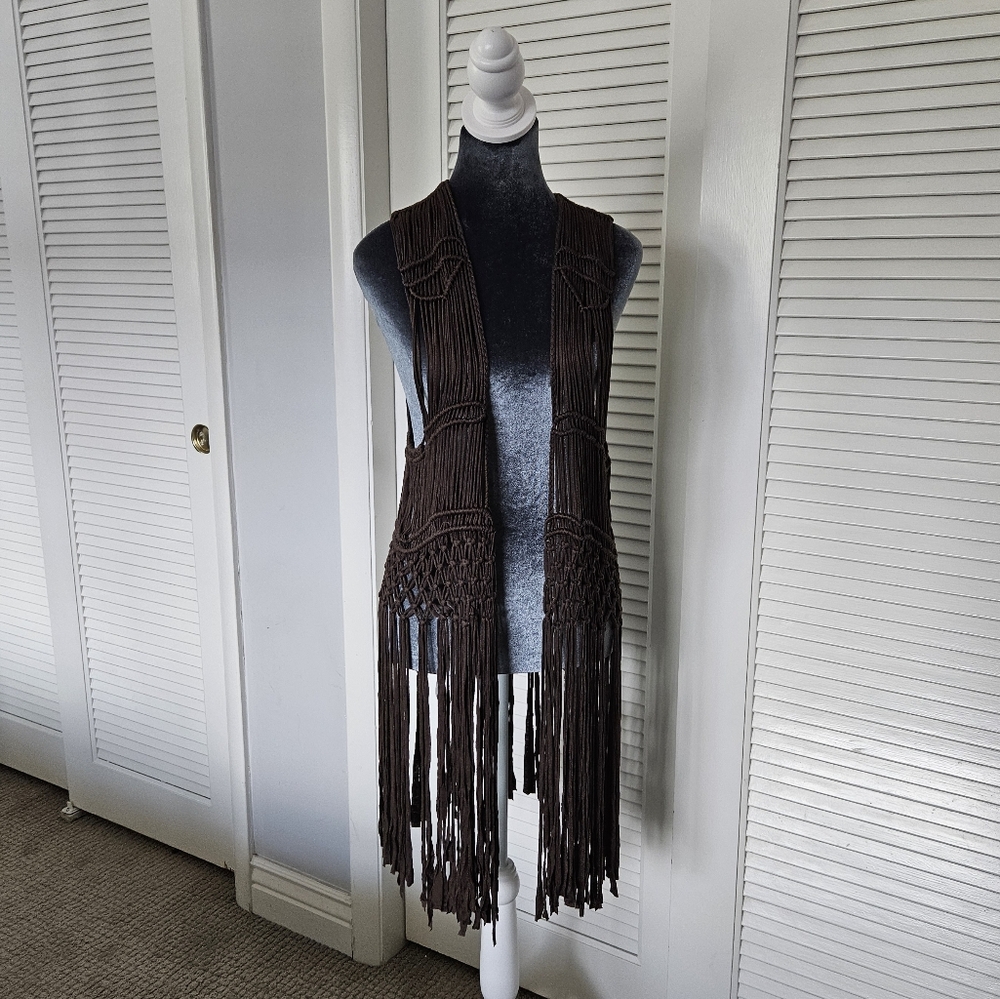 Daytrip Macrame Swimsuit Coverup Soft Cotton Size M